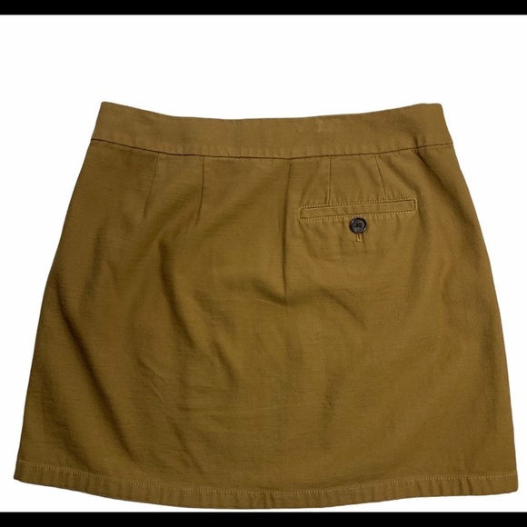 J Crew military inspired skirt in khaki twill fabric -excellent condition size 6 - Picture 2 of 6